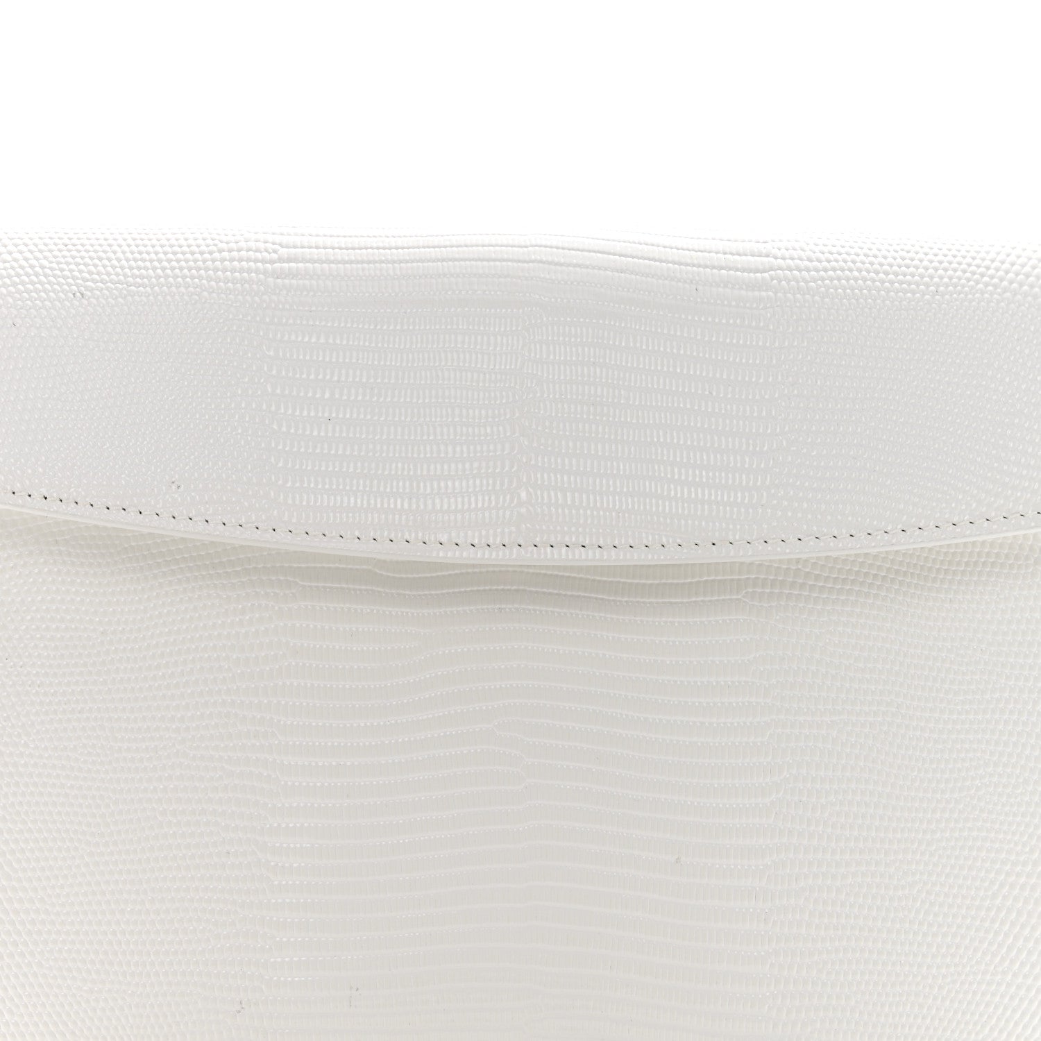 Balenciaga Patent Calfskin Lizard Embossed Medium Ghost Shoulder Bag Optic White 8 of 11