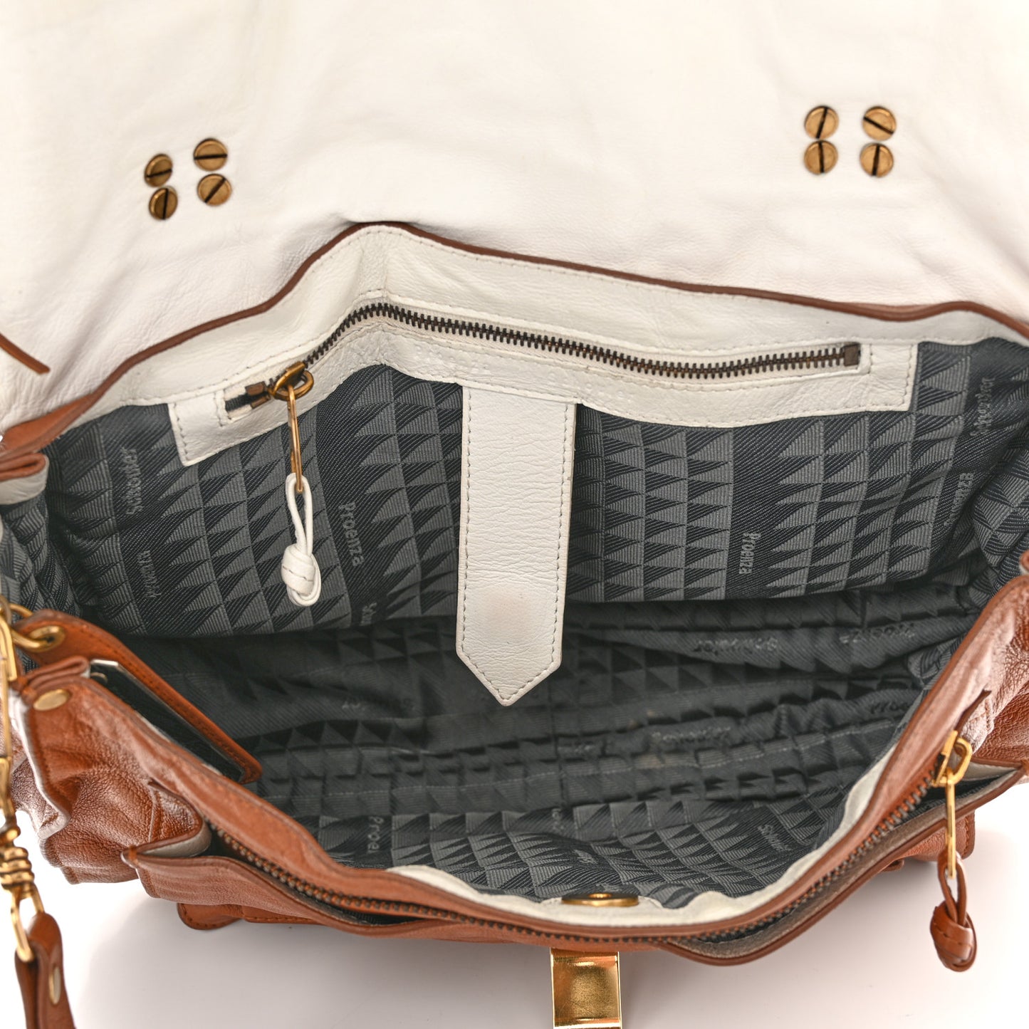 Lambskin Fringe PS1 Crossbody Pouch Dune