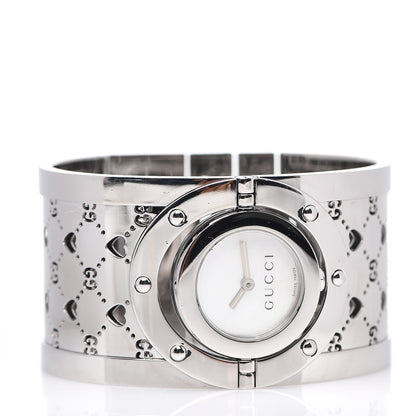 Gucci Stainless Steel Mother of Pearl 33mm Twirl Heart Quartz Watch 2 of 5