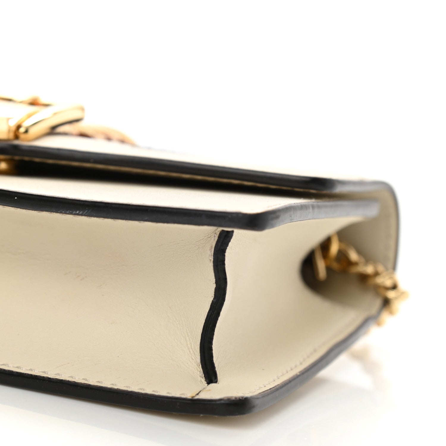 Gucci Calfskin Super Mini Sylvie Chain Shoulder Bag White 11 of 12