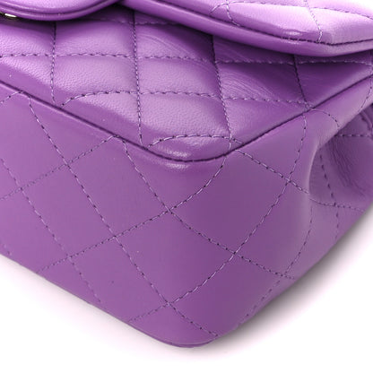 Chanel Lambskin Quilted Mini Rectangular Flap Purple 11 of 11