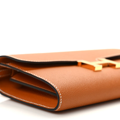 Hermes Epsom Constance Long Wallet To Go Gold 7 of 9