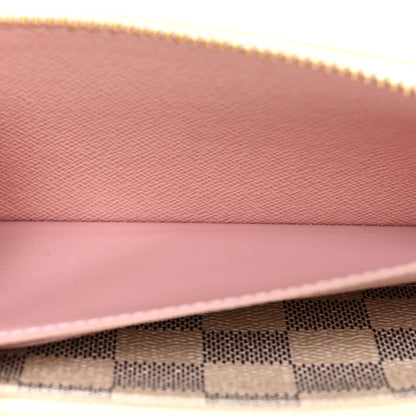 Louis Vuitton Damier Azur Clemence Wallet Rose Ballerine 5 of 13