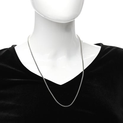 David Yurman Sterling Silver 1.7mm Baby Box Chain Necklace 24" 2 of 4