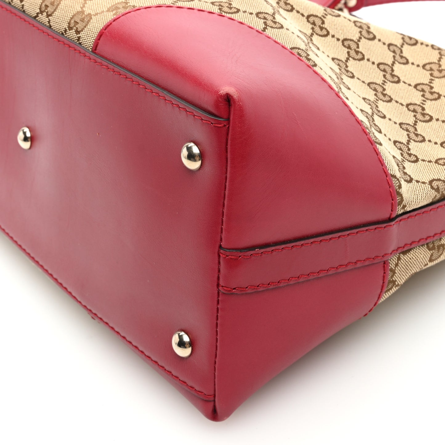 Monogram Medium Lovely Heart Hobo Red