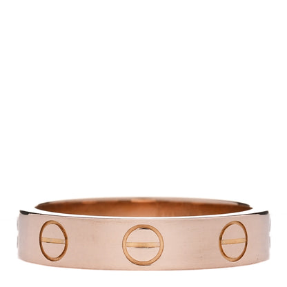 Cartier 18K Pink Gold 3.5mm LOVE Wedding Band Ring 48 4.5 3 of 5