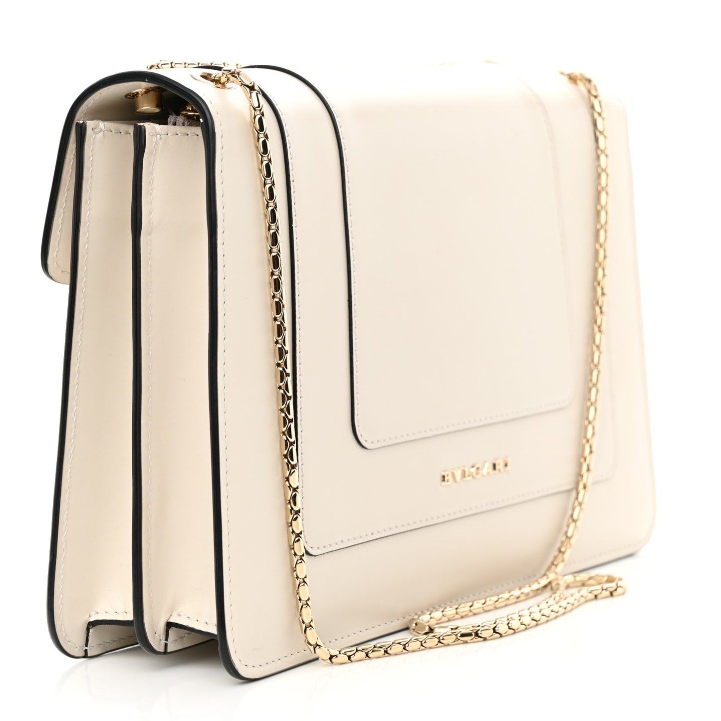 Calfskin Serpenti Forever Crossbody Bag White Agate