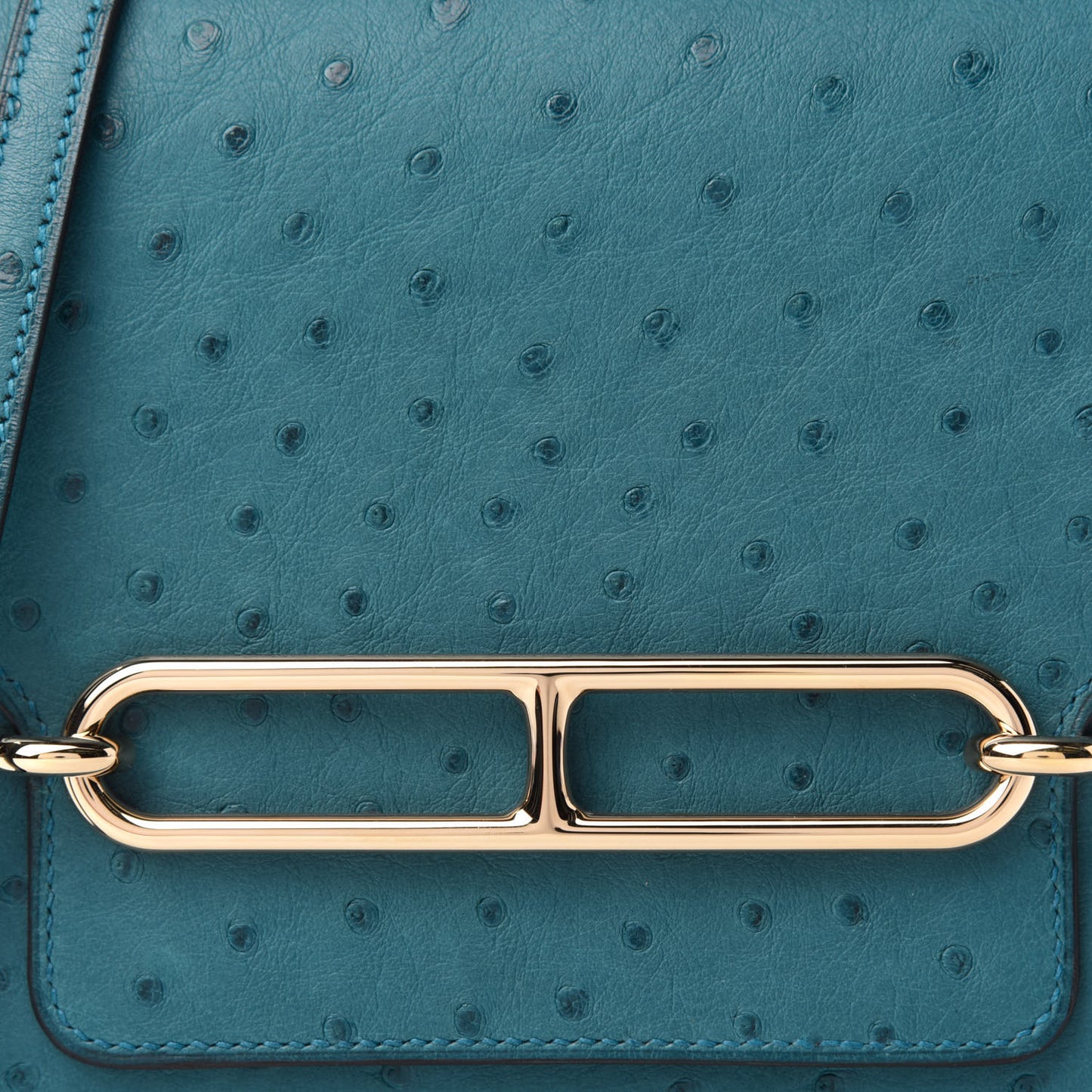 Ostrich Mini Sac Roulis Cobalt