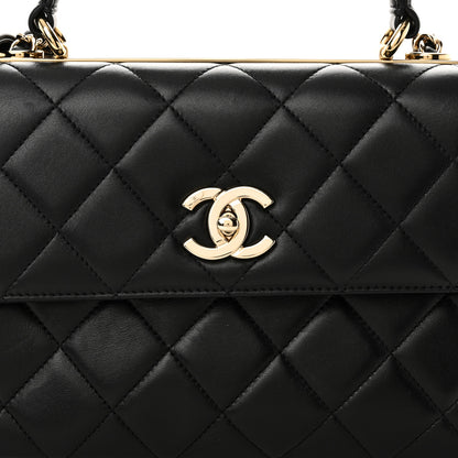 Chanel Lambskin Quilted Small Trendy CC Dual Handle Flap Bag Black 8 of 10