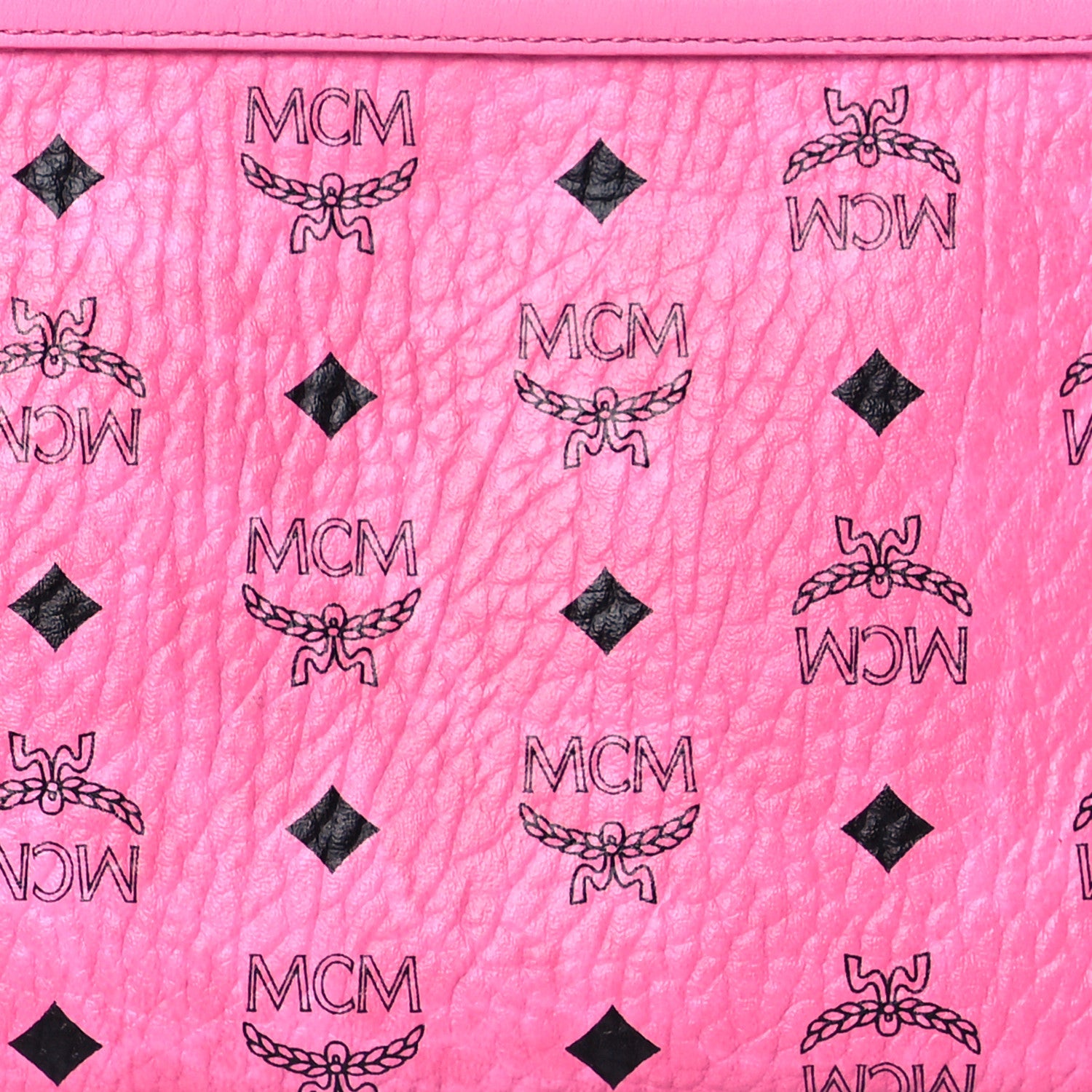MCM Visetos Medium Stark Wristlet Pouch Pink 6 of 8
