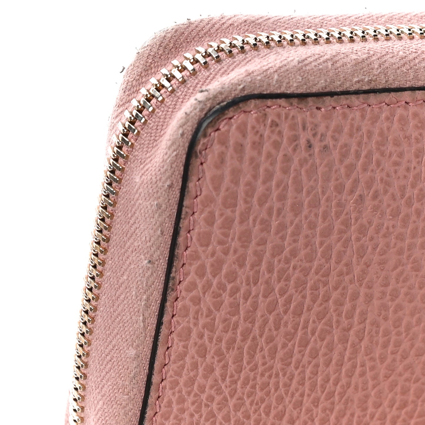 Dollar Calfskin Medium GG Zip Around Wallet Soft Pink