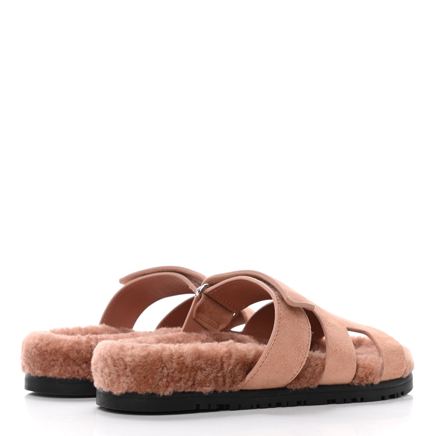 Suede Goatskin Woolskin Womens Chypre Sandals 36 Rose Aube