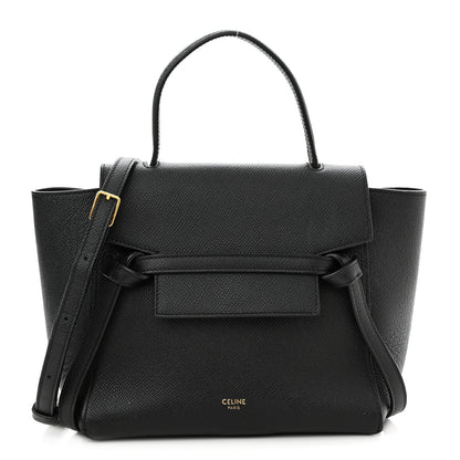Celine Grained Calfskin Nano Belt Bag Black 1 of 14
