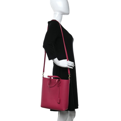 Saint Laurent Calfskin Toy Shopping Tote Fuchsia 2 of 10