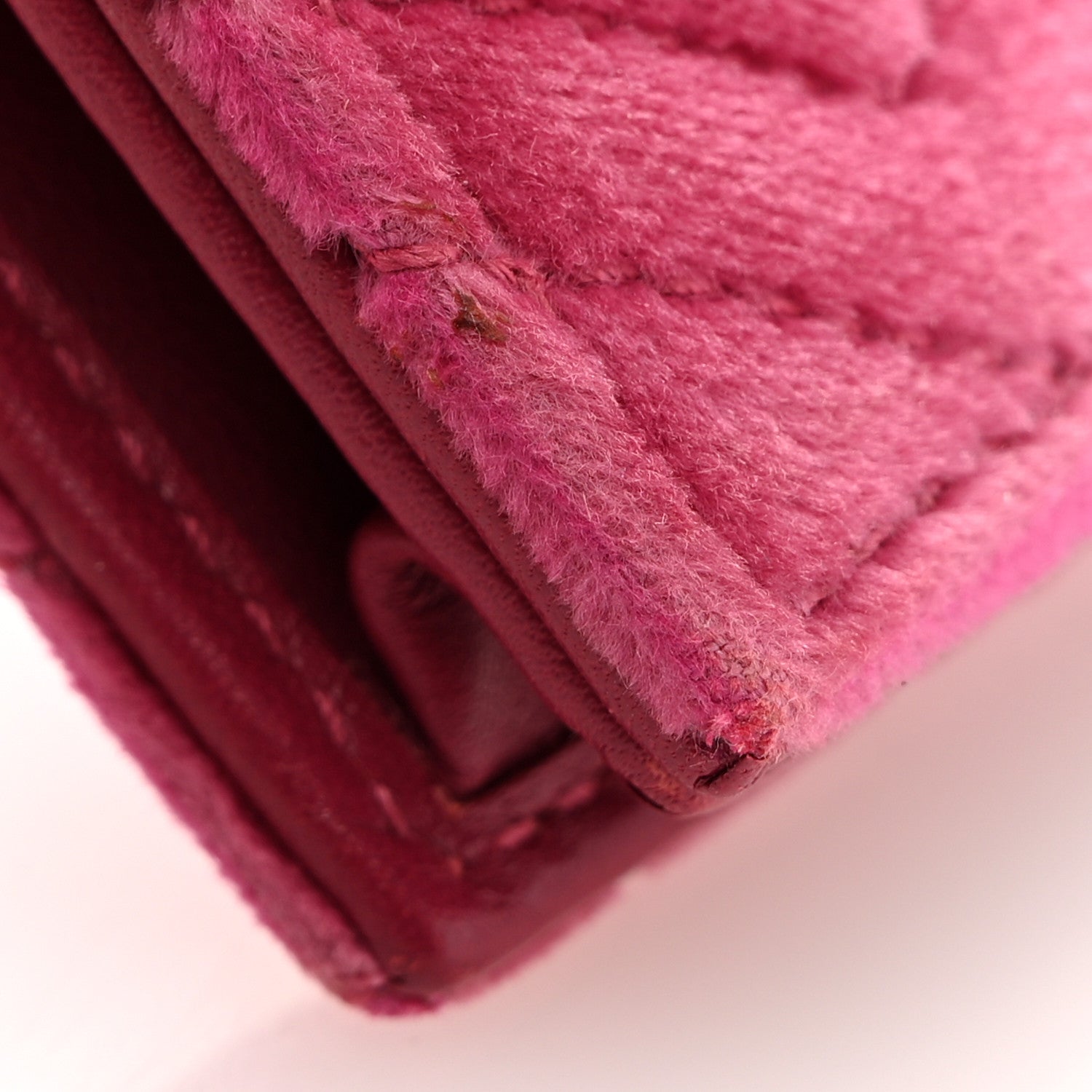 Gucci Velvet Matelasse Pearl Love Embroidered GG Marmont Card Case Wallet Light Raspberry Rose 9 of 10