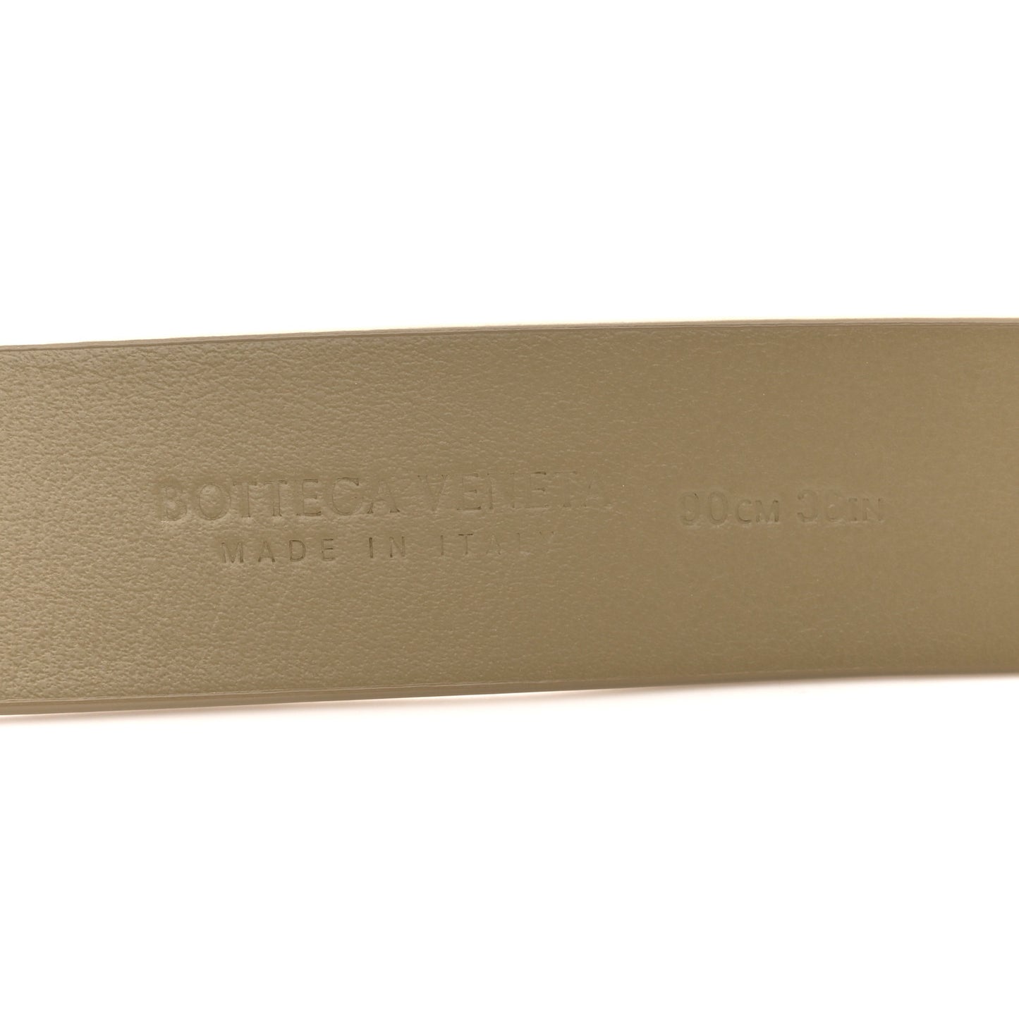 Calfskin Triangle Belt  90 36 Travertine