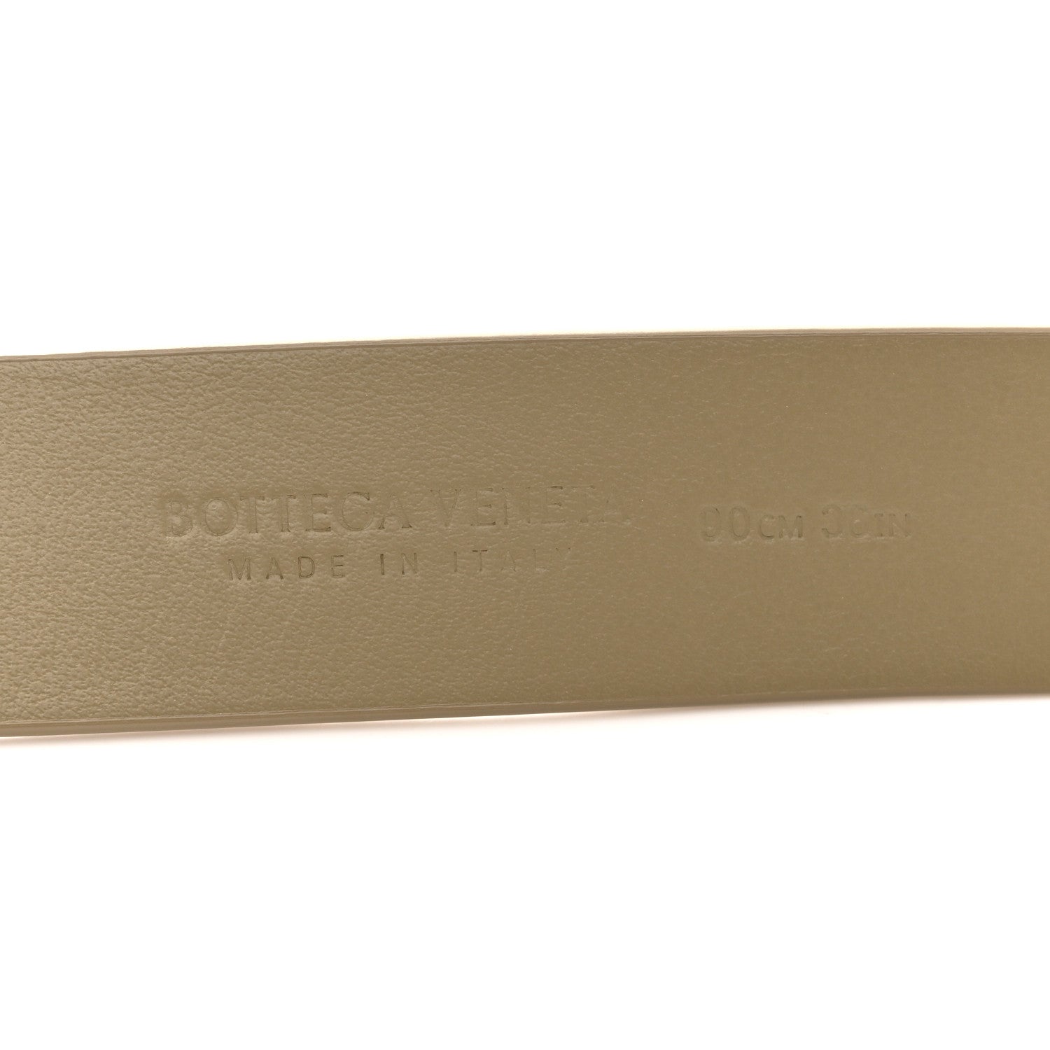 Bottega Veneta Calfskin Triangle Belt  90 36 Travertine 5 of 7
