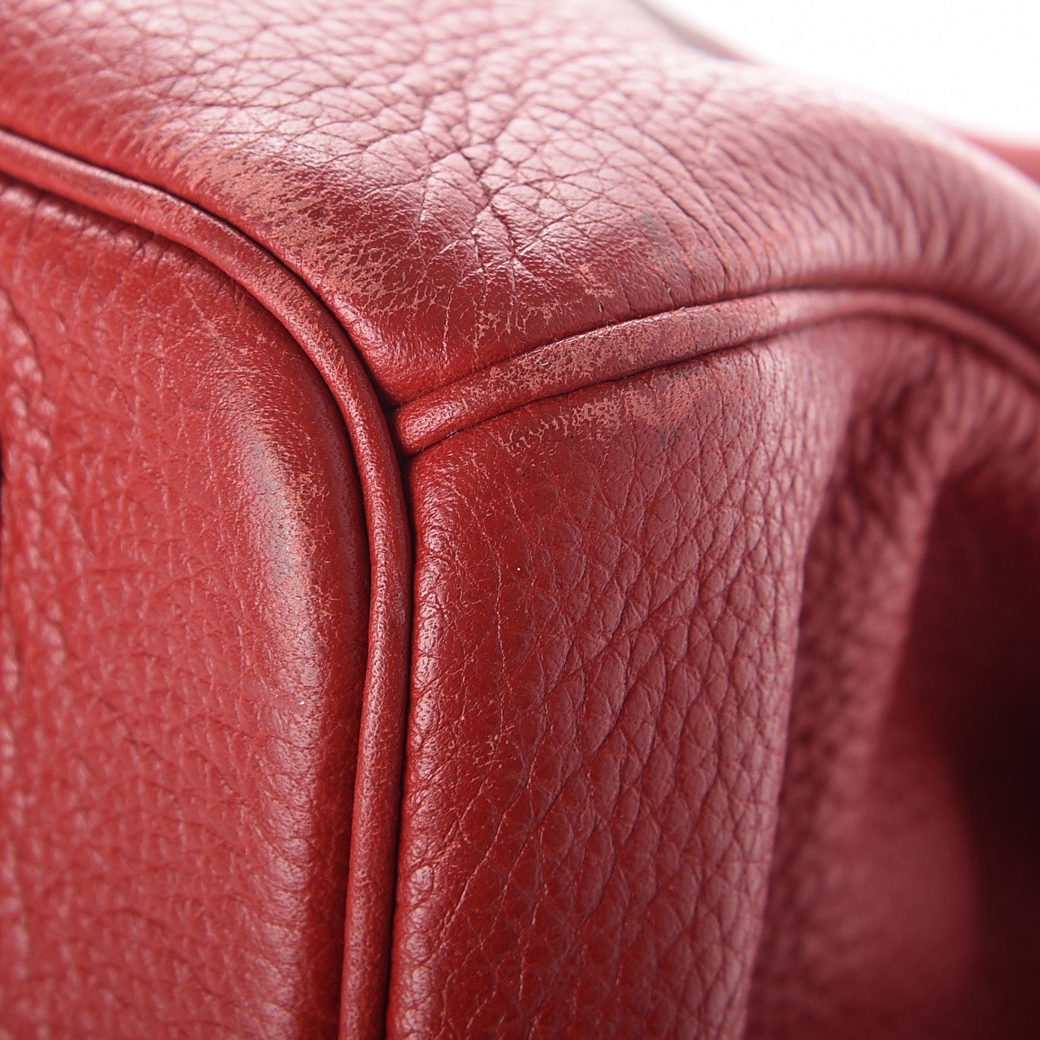 Hermes Taurillon Clemence JPG Shoulder Birkin II 42 Rouge Vif 34 of 34