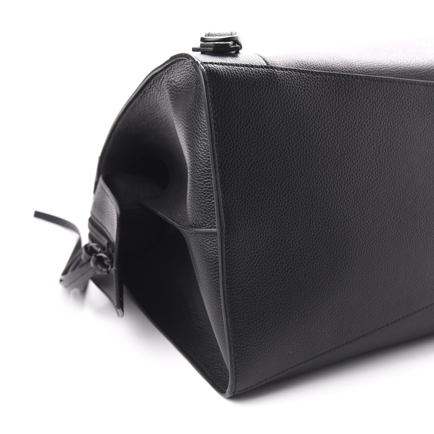 Balenciaga Grained Calfskin Neo Classic Black Hardware Large Top Handle Bag Black 6 of 10