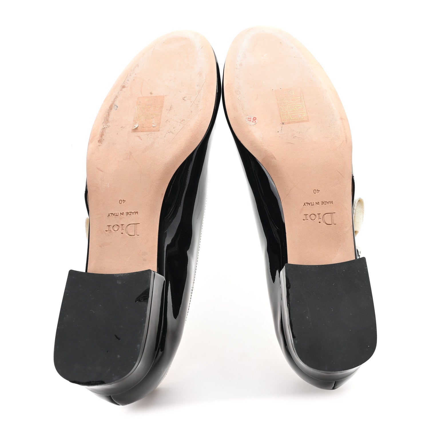 Christian Dior Patent J'Adior Ballet Flats 40 Black 6 of 9