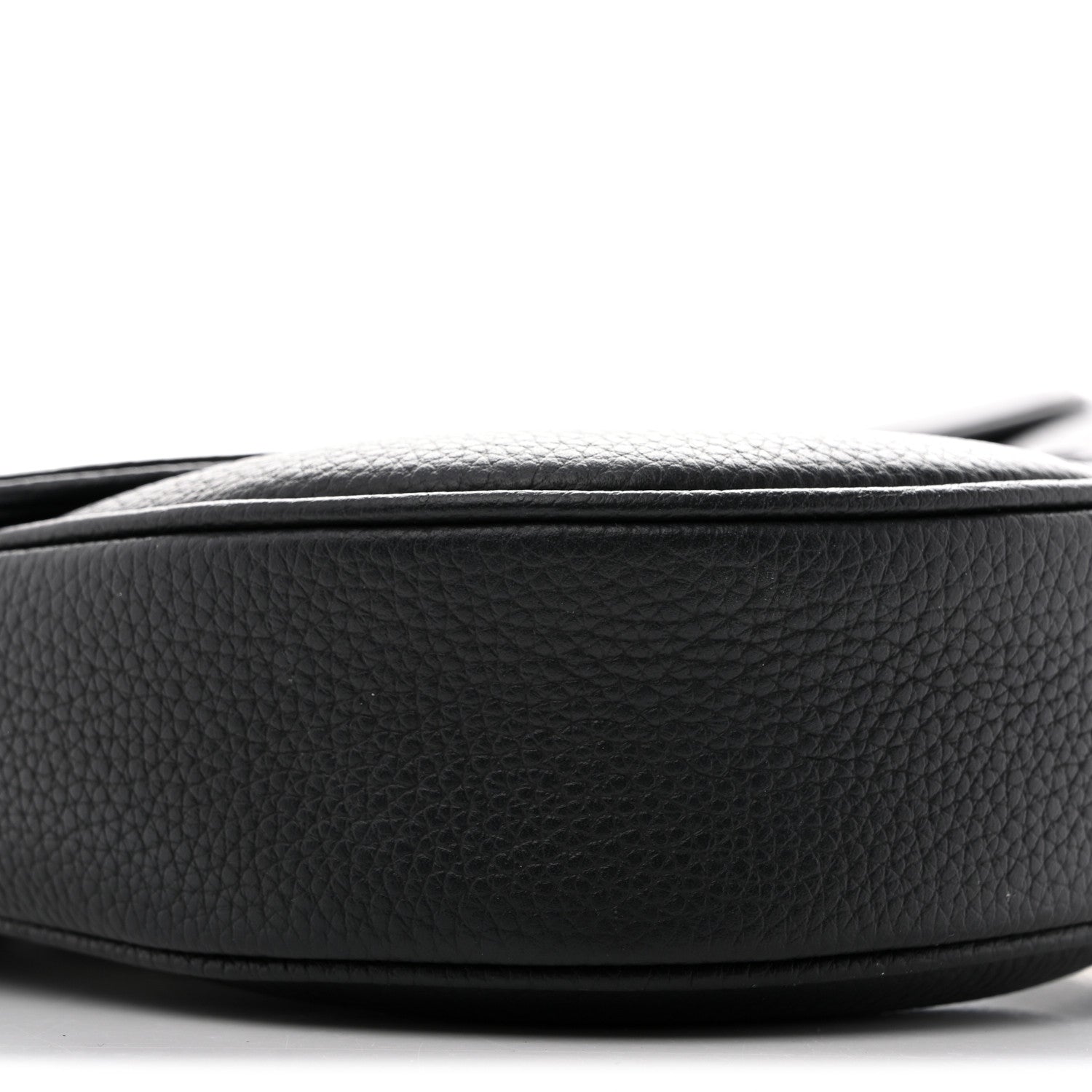 Christian Dior Grained Calfskin Mens Saddle Bag Black 8 of 10