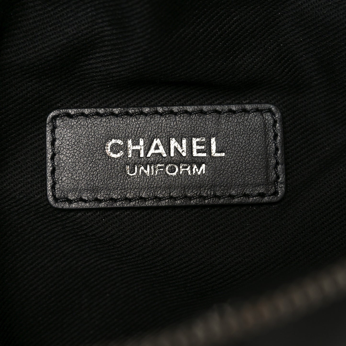 Calfskin Quilted Uniform Waist Belt Bag Black