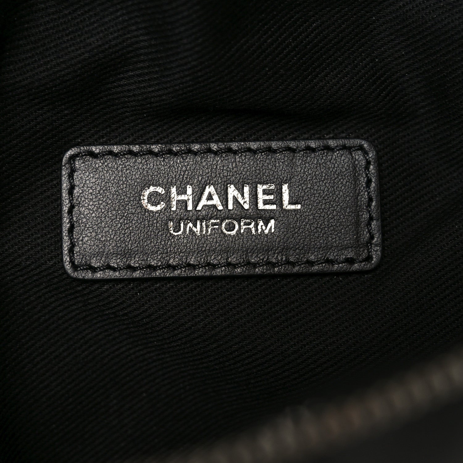 Chanel Calfskin Quilted Uniform Waist Belt Bag Black 5 of 9