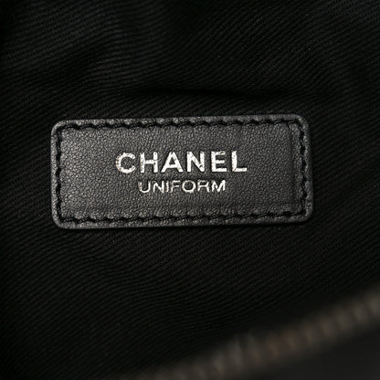 Chanel Calfskin Quilted Uniform Waist Belt Bag Black 5 of 9
