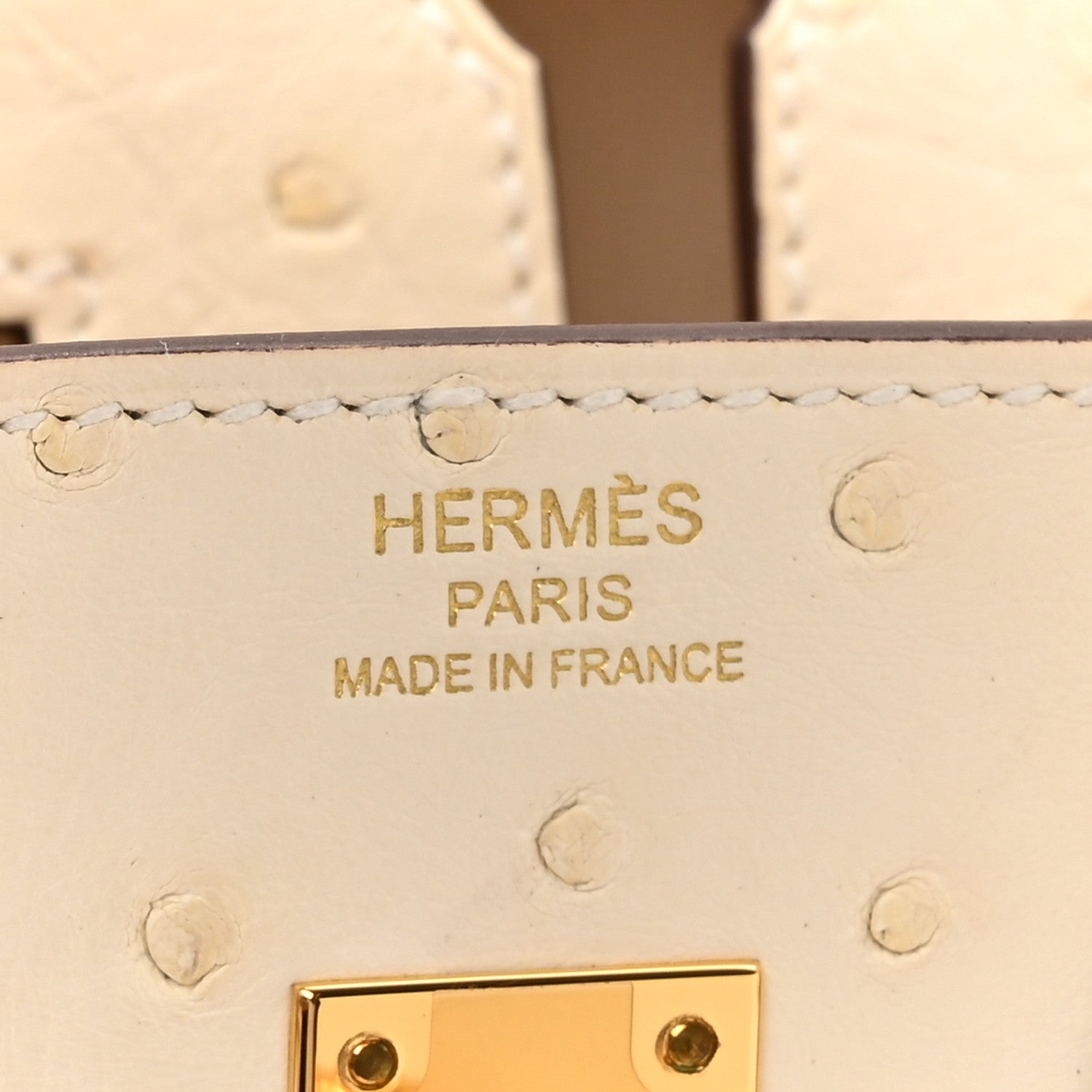 Hermes Ostrich Birkin 25 Nata 6 of 12