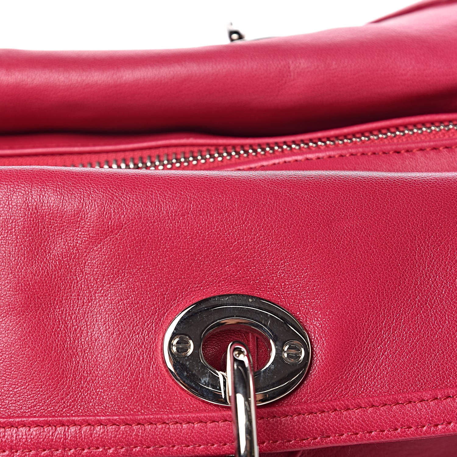 Christian Dior Lambskin Cannage Medium Granville Tote Fuchsia 17 of 17