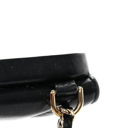 Chanel Lambskin Quilted iPhone XII Pro Holder With Chain Black 10 of 11