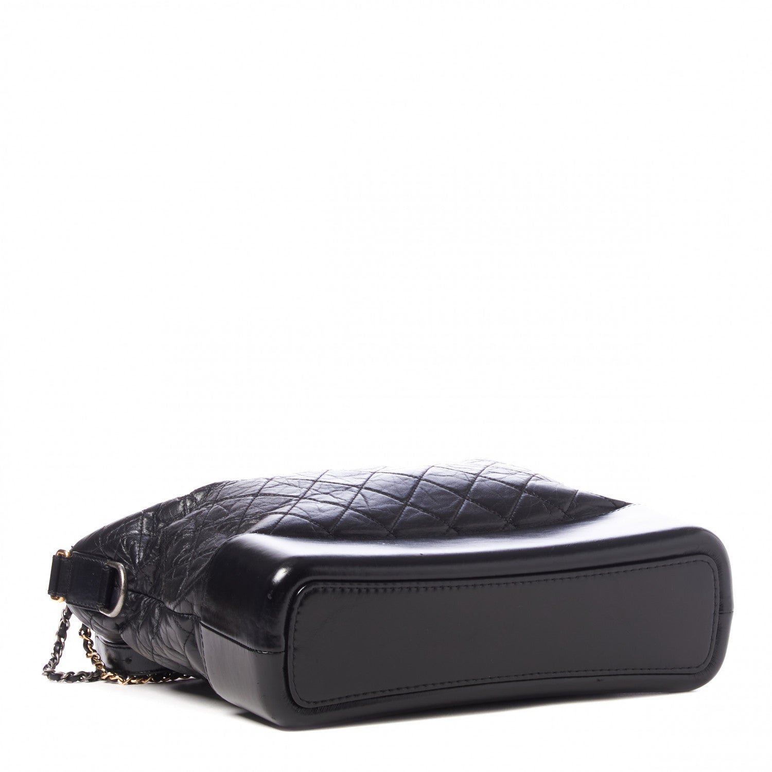 Chanel Aged Calfskin Quilted Large Gabrielle Hobo Black 3 of 9