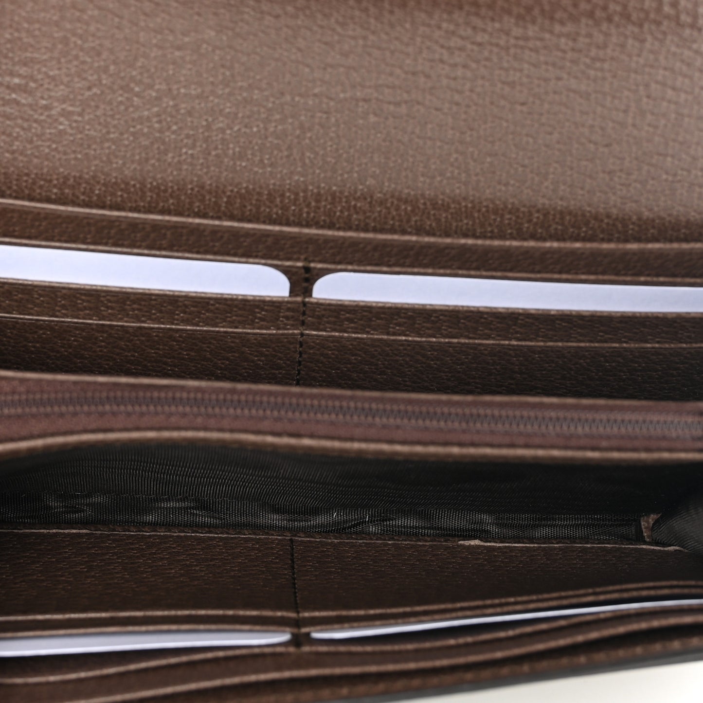 GG Supreme Monogram Web Ophidia Continental Wallet Brown