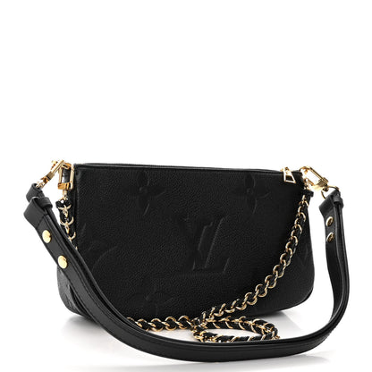 Louis Vuitton Empreinte Monogram Giant Multi Pochette Accessories Black 3 of 9