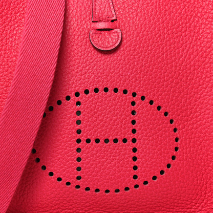 Hermes Taurillon Clemence Evelyne TPM Rose Extreme 6 of 10