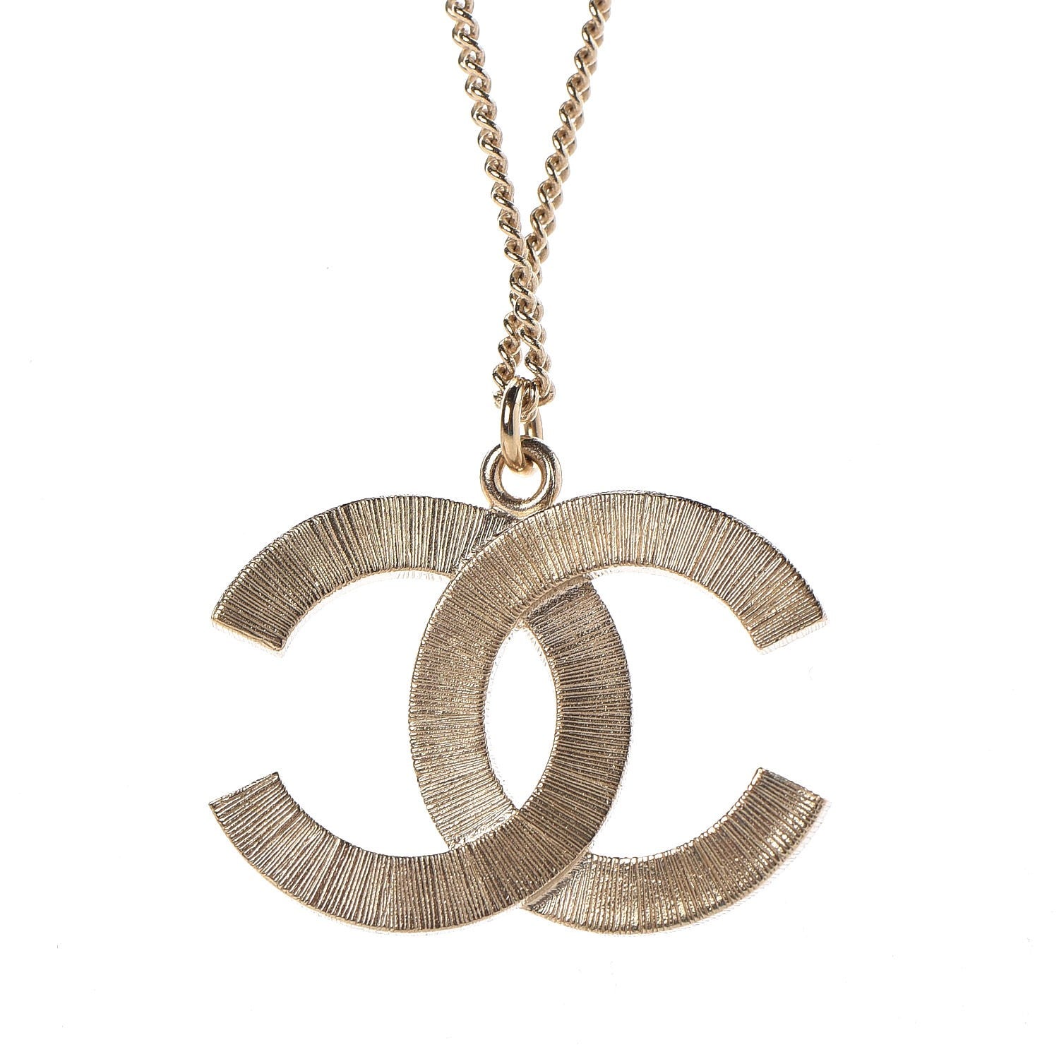 Chanel Pearl CC Pendant Necklace Gold 6 of 7