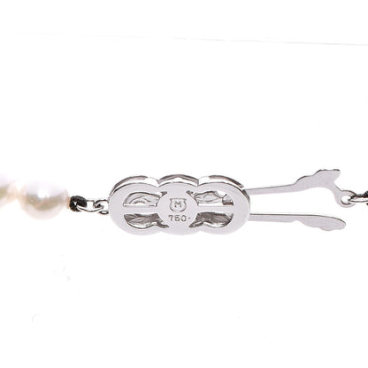 Mikimoto 18K White Gold Pearl 6mm Strand Akoya Necklace 16 10 of 10