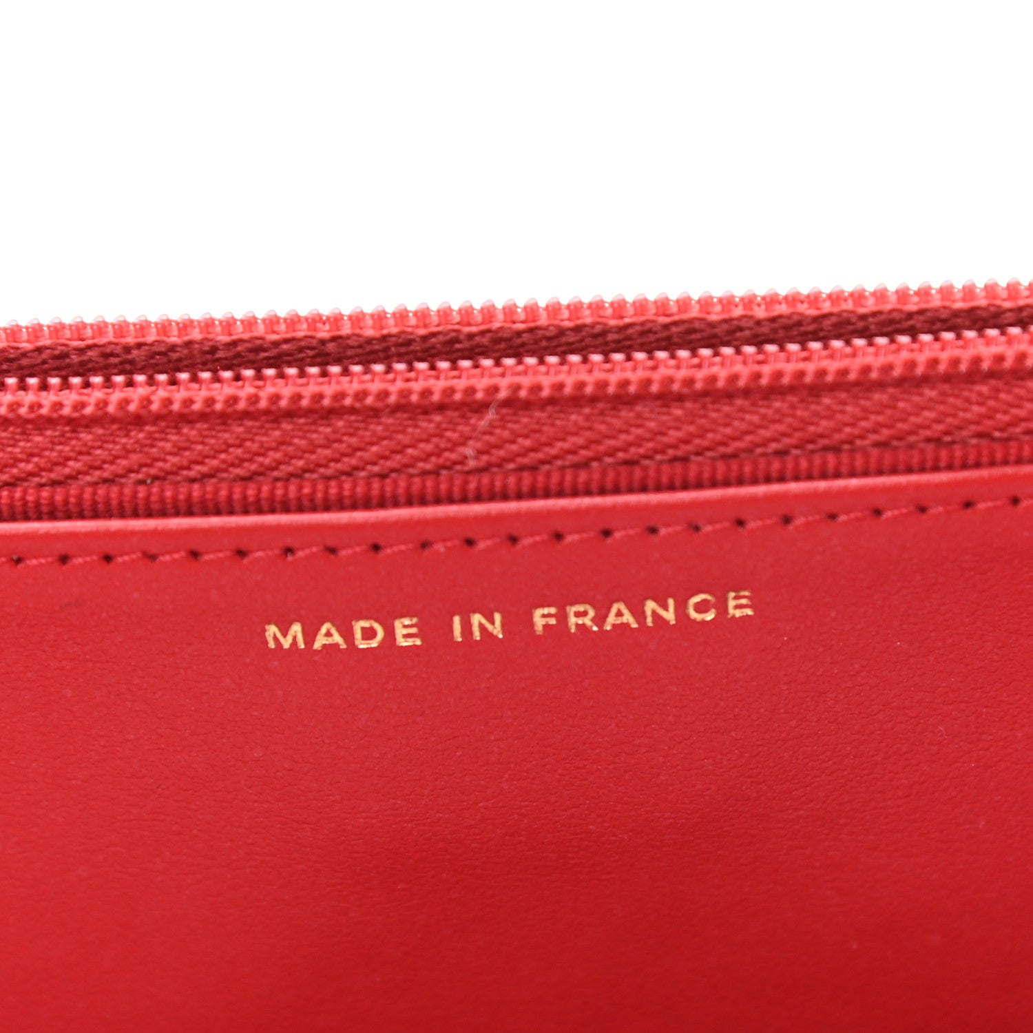 Chanel Caviar Quilted Wallet On Chain WOC Red 8 of 11