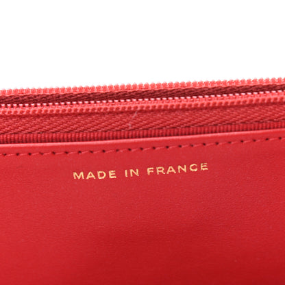 Chanel Caviar Quilted Wallet On Chain WOC Red 8 of 11