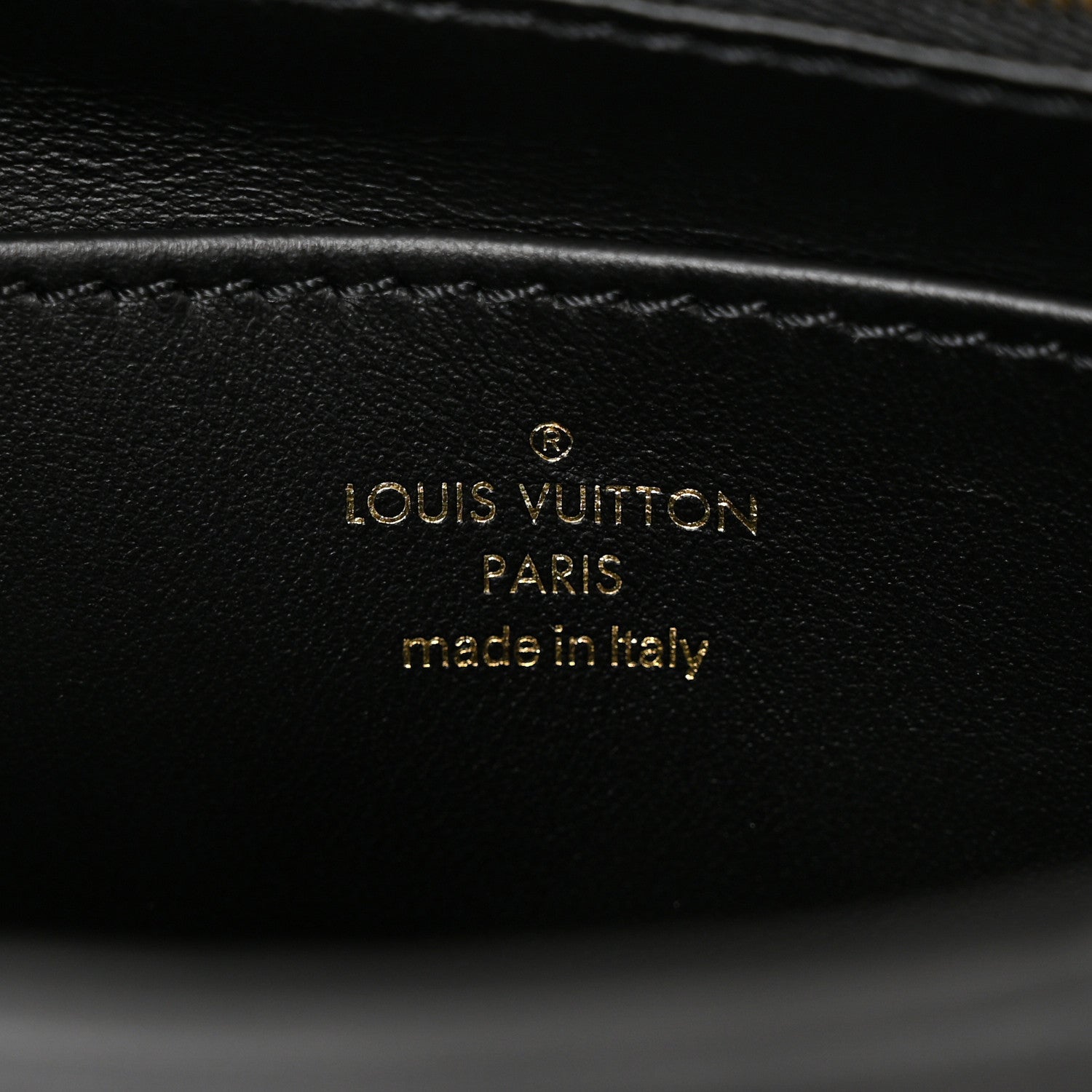 Louis Vuitton Lambskin Malletage Top Handle GO-14 MM Black 7 of 10