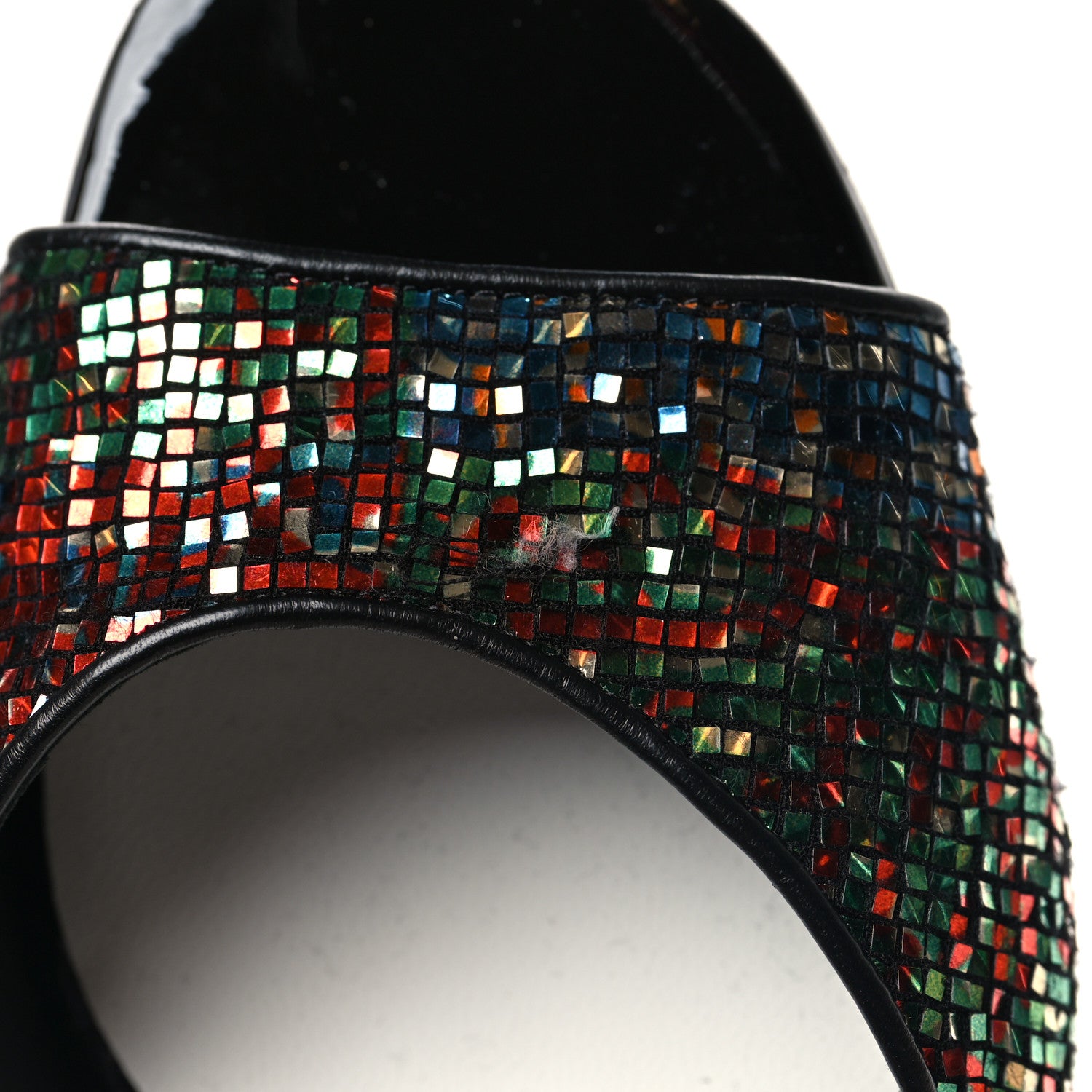 Chanel Glitter Ankle Strap Sandals 39 Multicolor 9 of 10