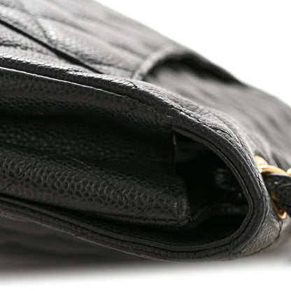 Chanel Caviar Quilted Jumbo Single Flap Black 13 of 13