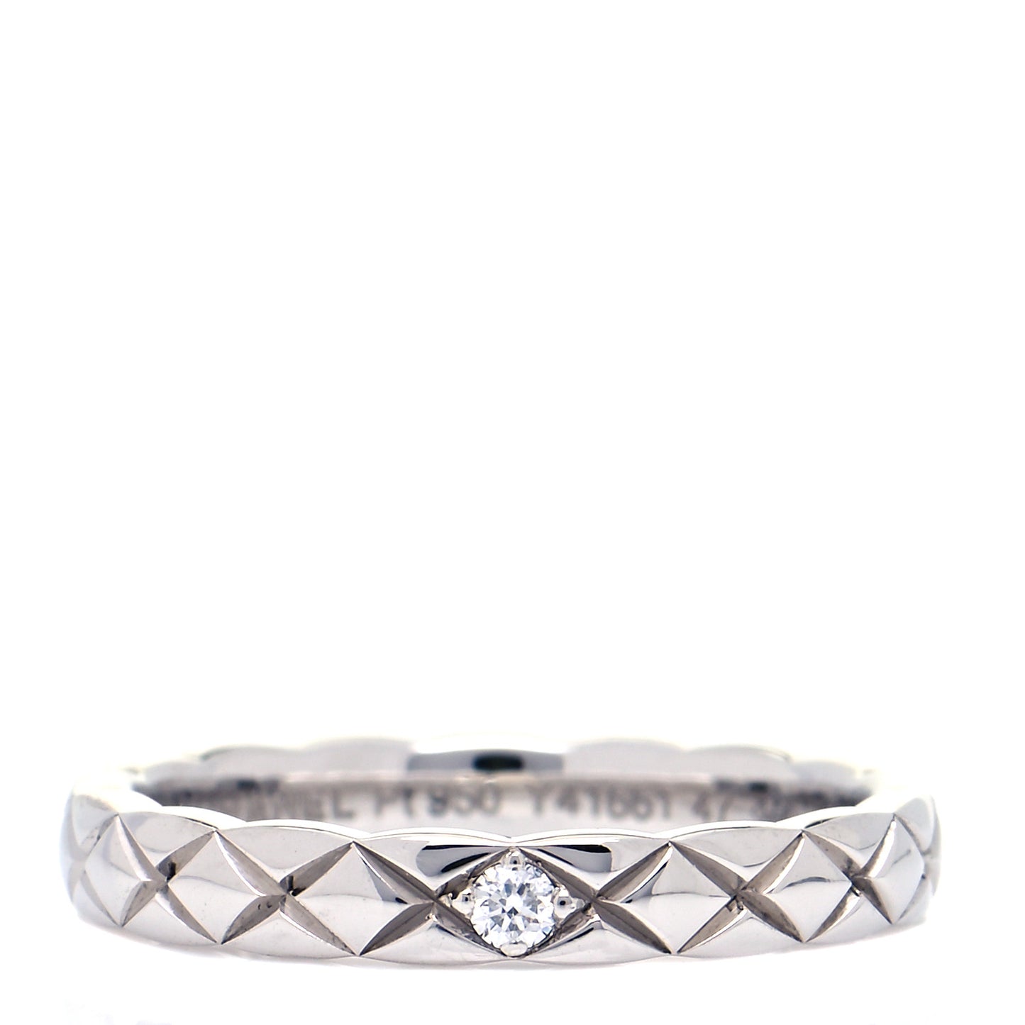 Platinum Diamond Mini Coco Crush Ring 47 4