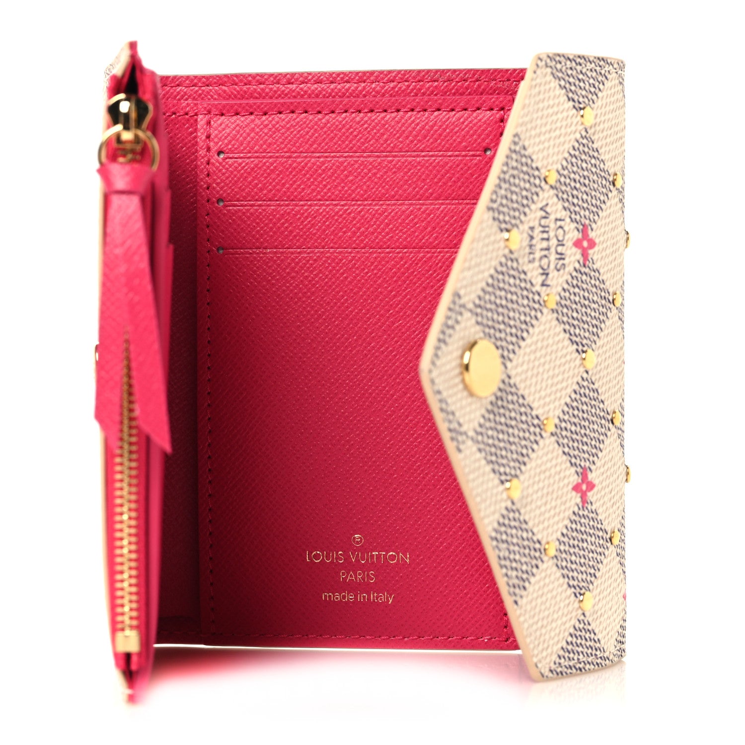 Louis Vuitton Damier Azur Studded Victorine Wallet 5 of 8