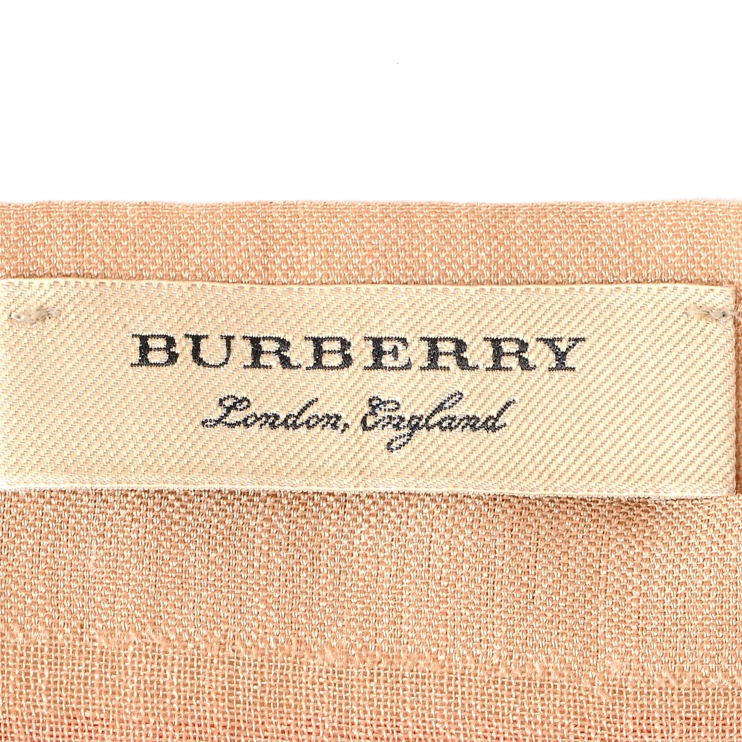 Burberry Wool Silk Ombre Gauze Giant Check Scarf Camel 4 of 5