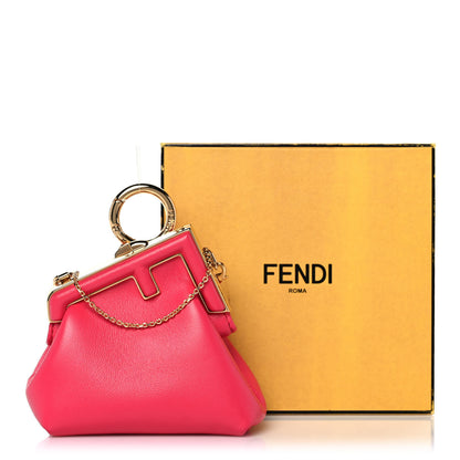 Fendi Shiny Nappa Nano Fendi First Bag Charm Lampone 9 of 9