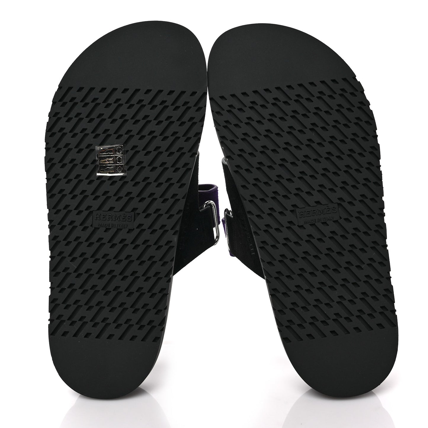 Suede Goatskin Womens Chypre Sandals 37.5 Marine Violet Majorette