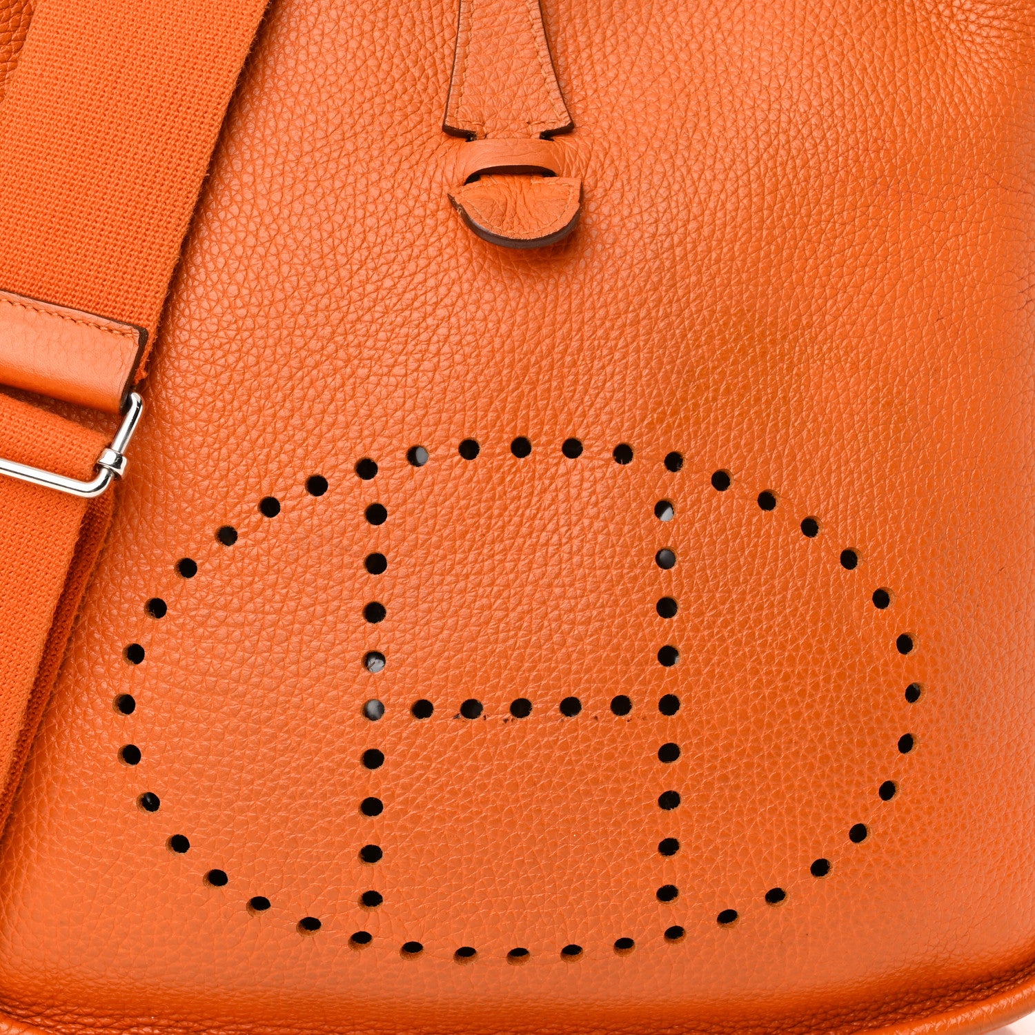 Hermes Taurillon Clemence Evelyne III PM Orange 8 of 16