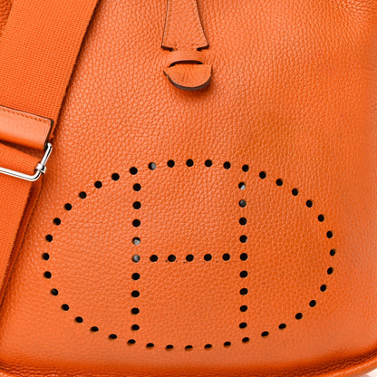 Hermes Taurillon Clemence Evelyne III PM Orange 8 of 16