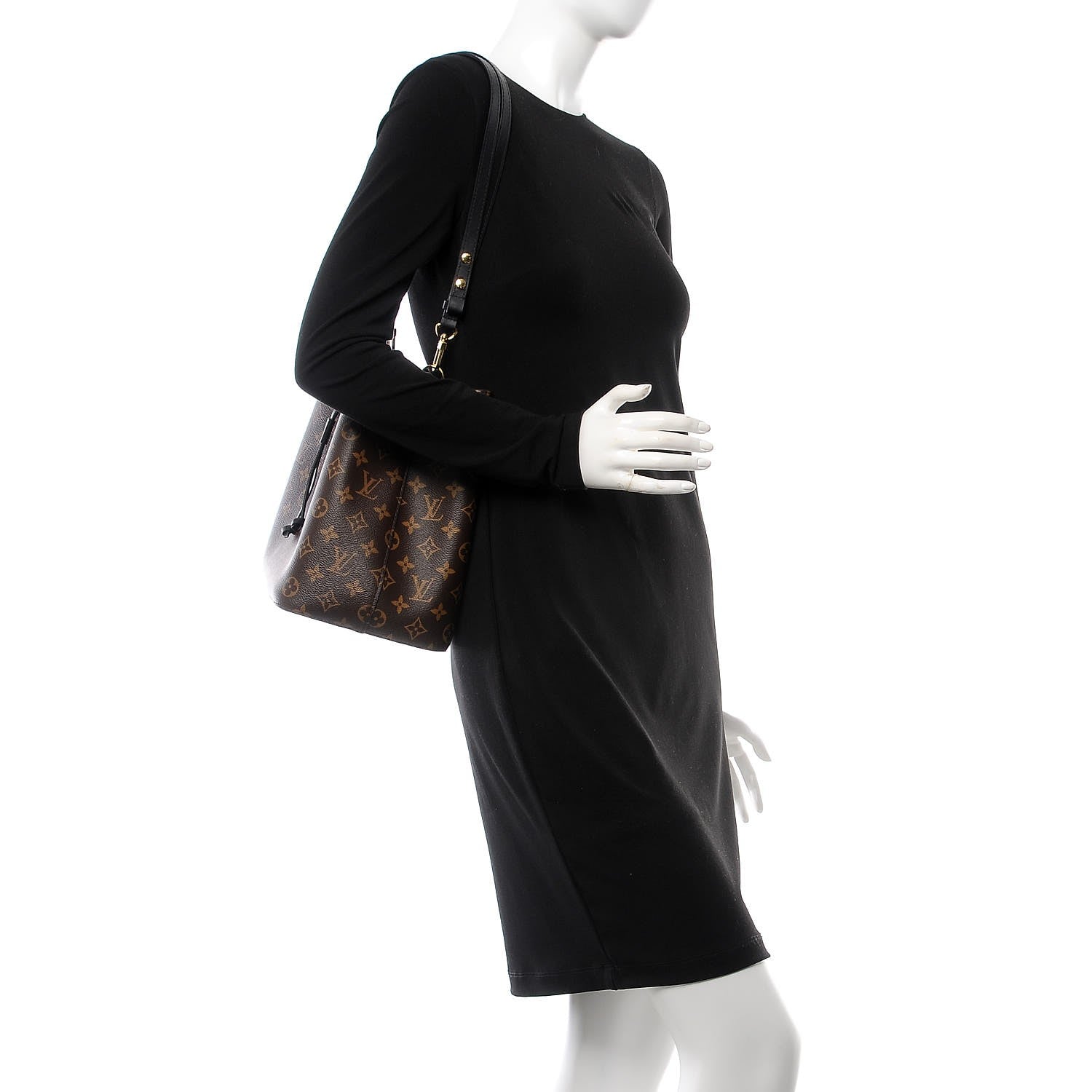 Louis Vuitton Monogram Neonoe MM Black 2 of 8
